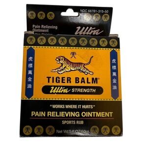 Tiger Balm Ultra Strength Pain Relieving Ointment 1.7 oz